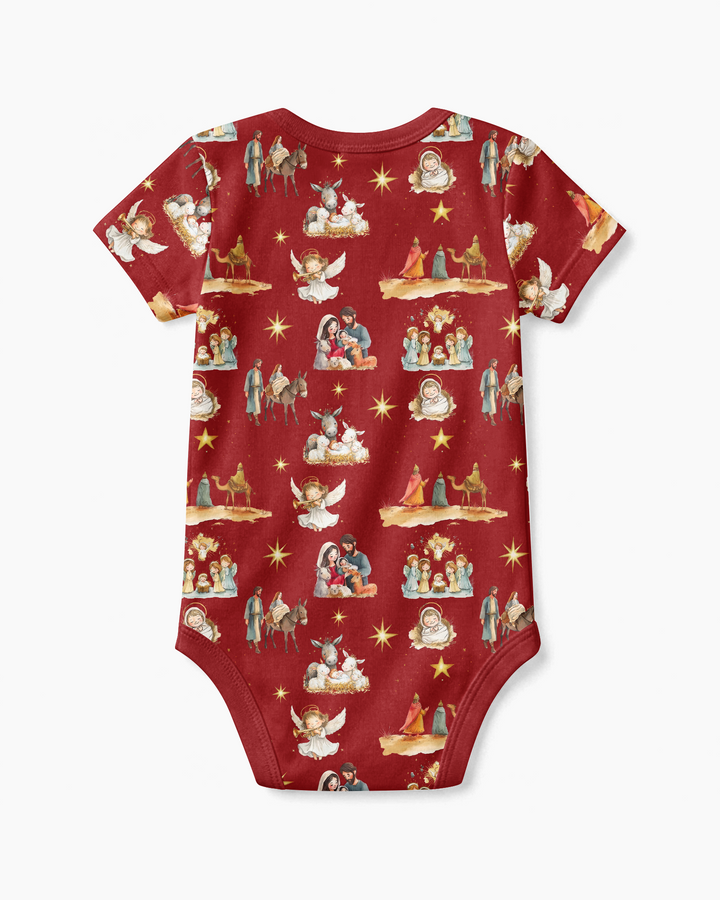Nativity Joy To The World Bamboo Bodysuit