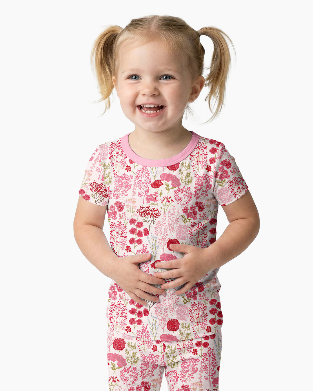 Zweiteiliges, kurzärmliges Pyjama-Set mit Marienkäfern