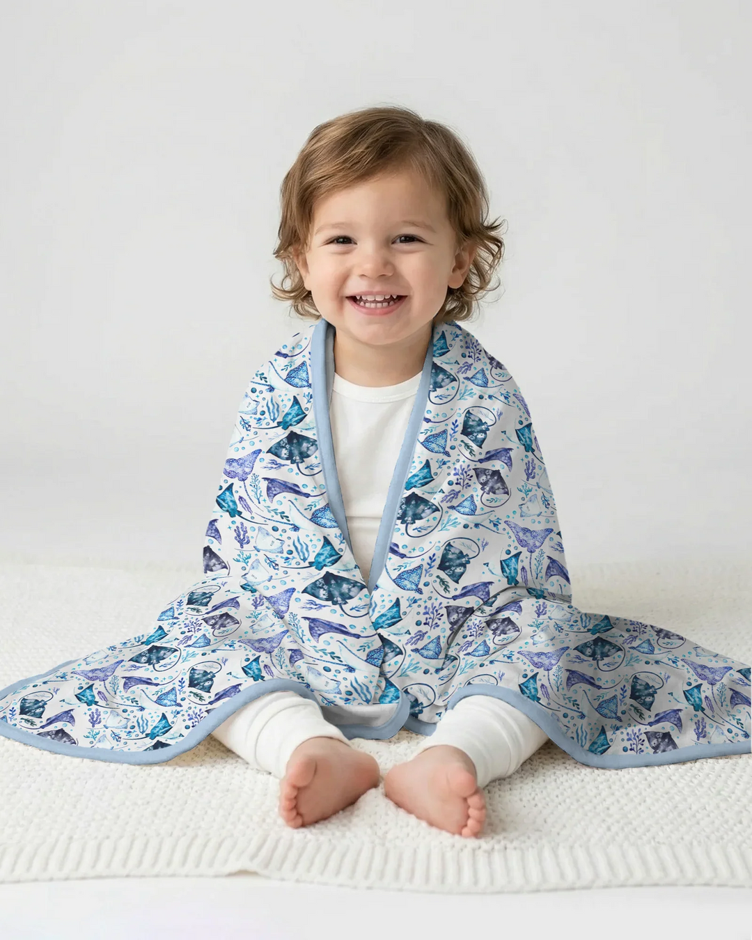 Ocean Dreams Drift Bamboo Blanket