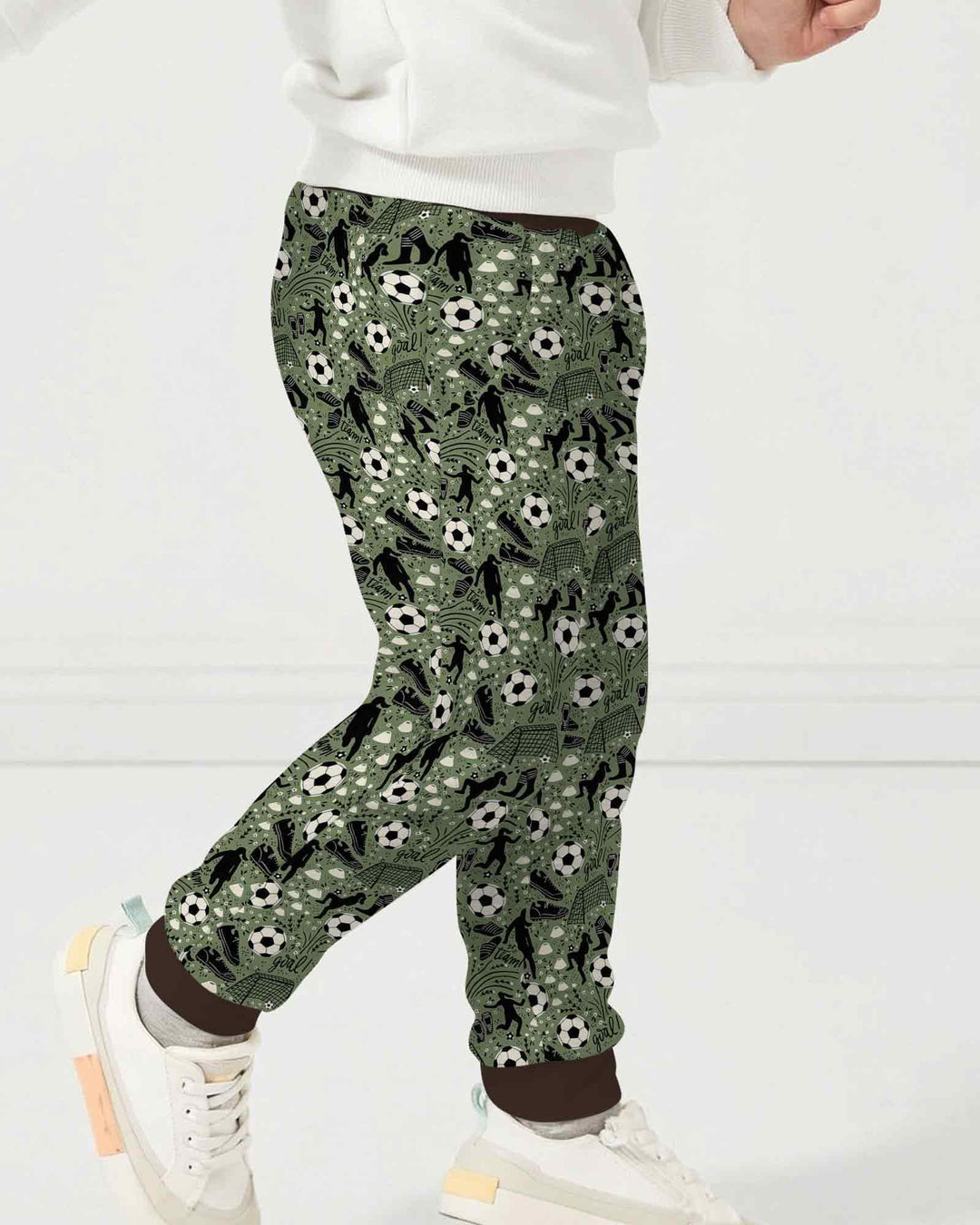 Sage Green Soccer Dreams Bamboo Jogger