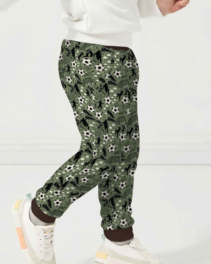 Sage Green Soccer Dreams Bamboo Jogger