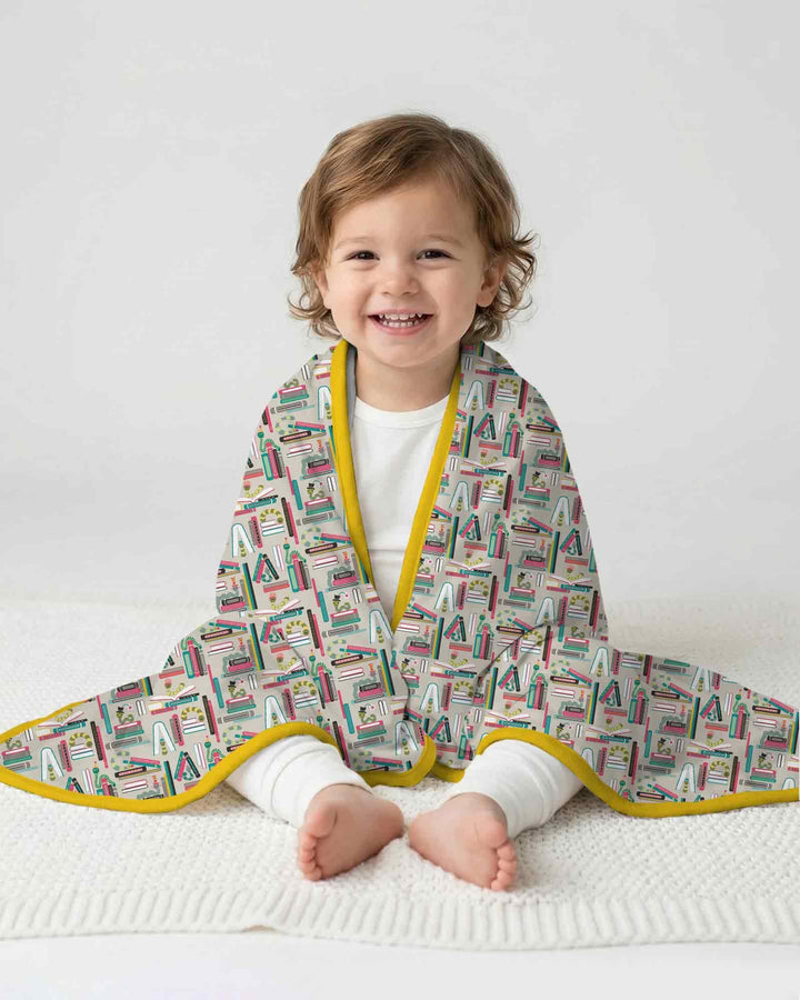 Bookworm Adventures Bamboo Blanket