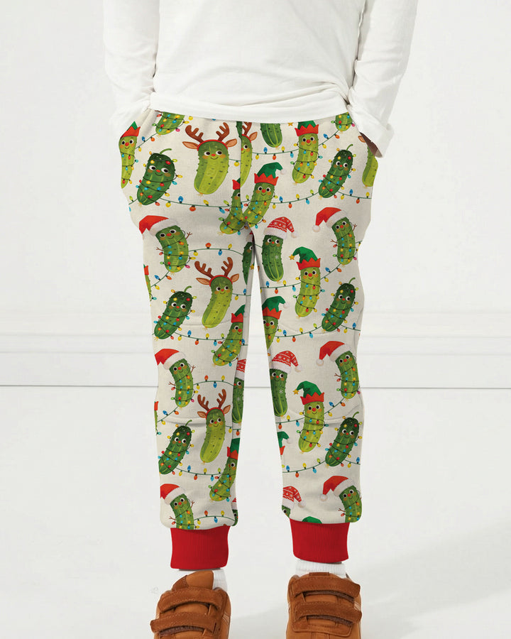 Cheerful Christmas Pickle Bamboo Jogger
