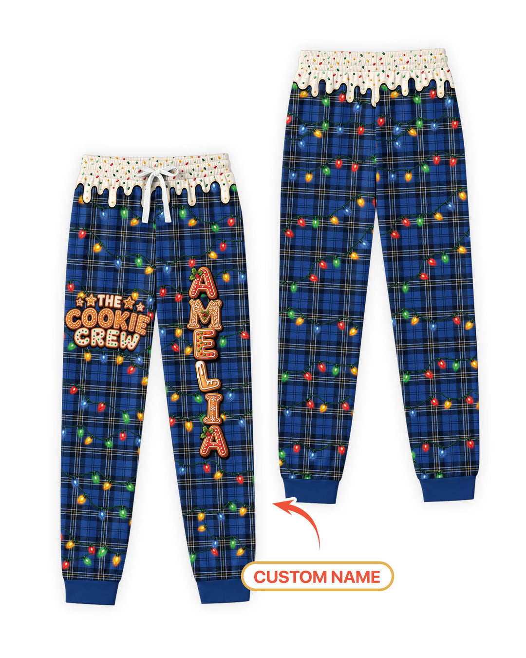 The Cookie Crew Custom Name Bamboo Women Pajama Set