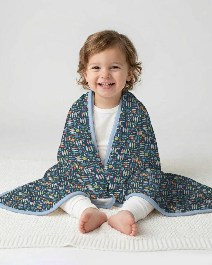 Endless Summer Surf Bamboo Blanket