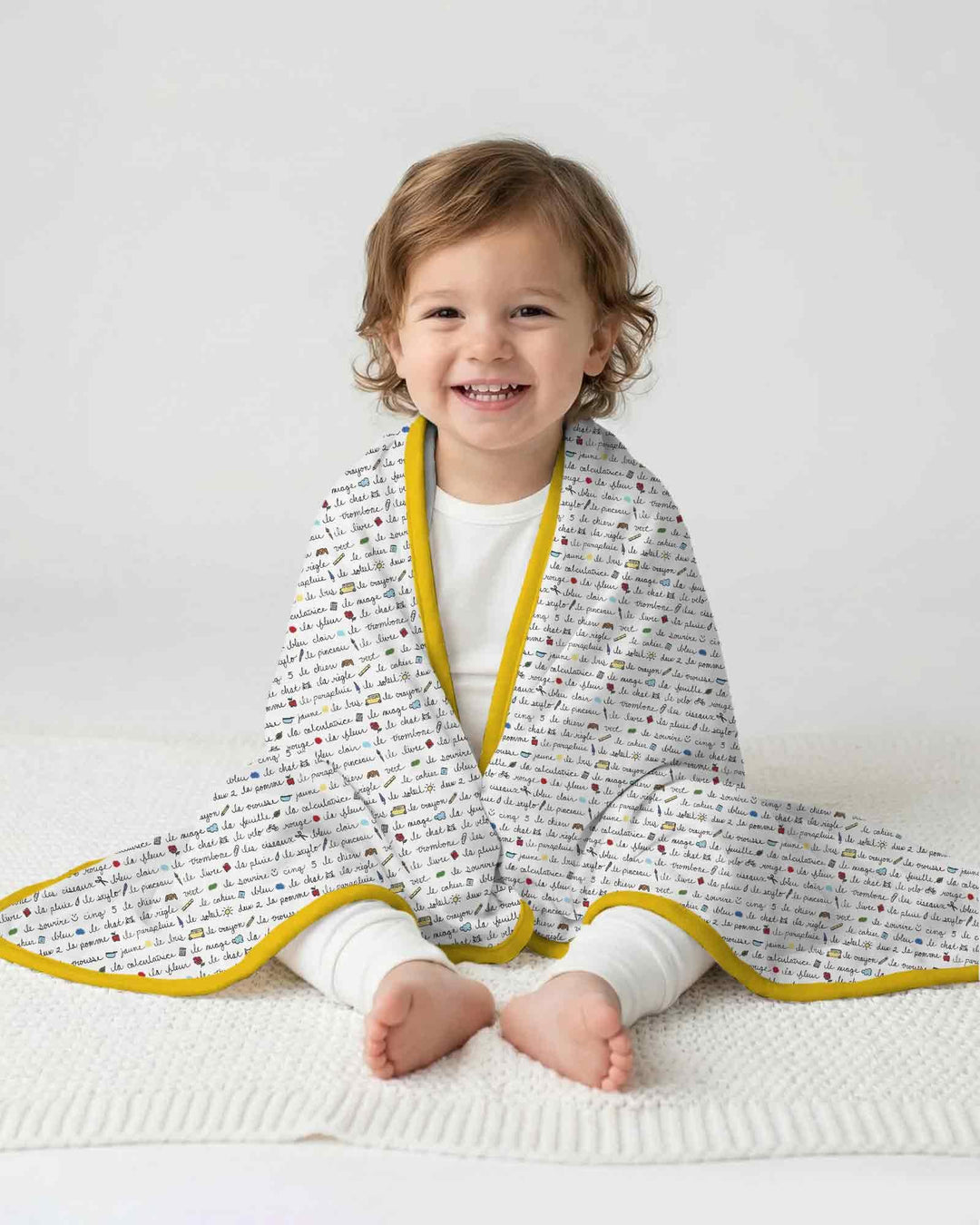 French Classroom Notes Bamboo Blanket