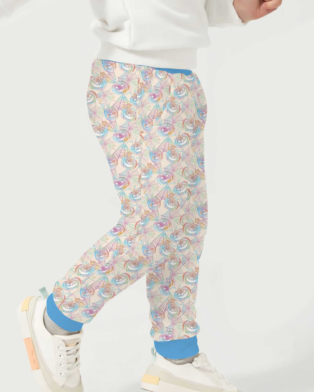 Pastel Halloween Jack O Lanterns Bamboo Jogger