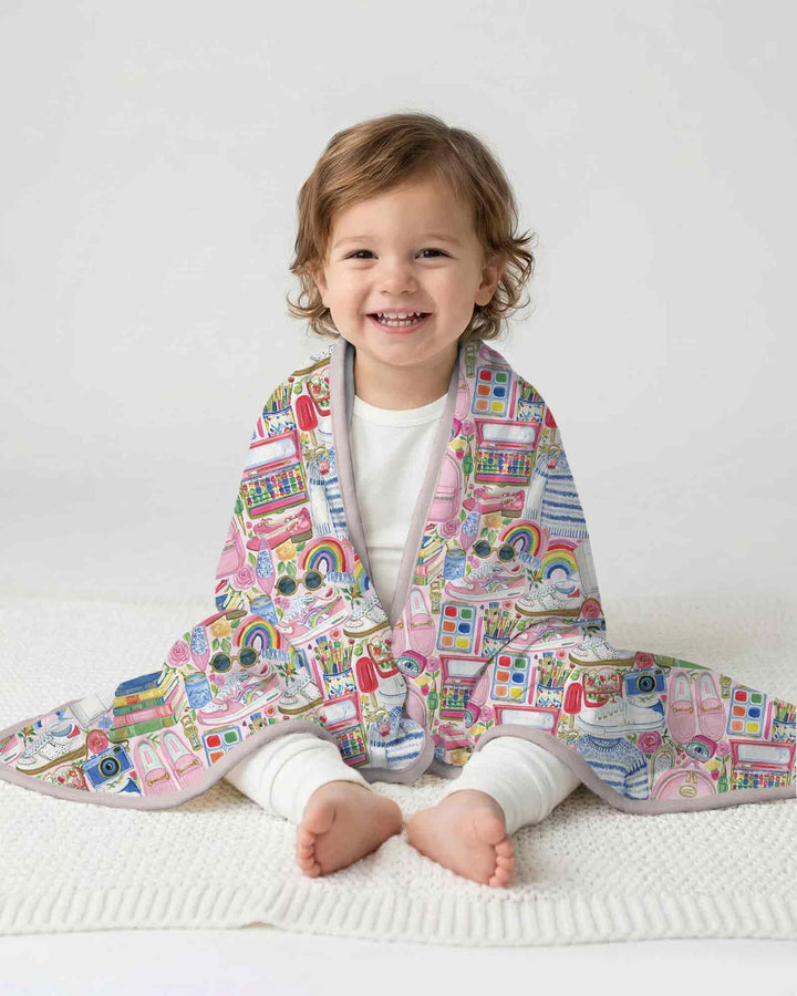 Sweet School Adventure Bamboo Blanket
