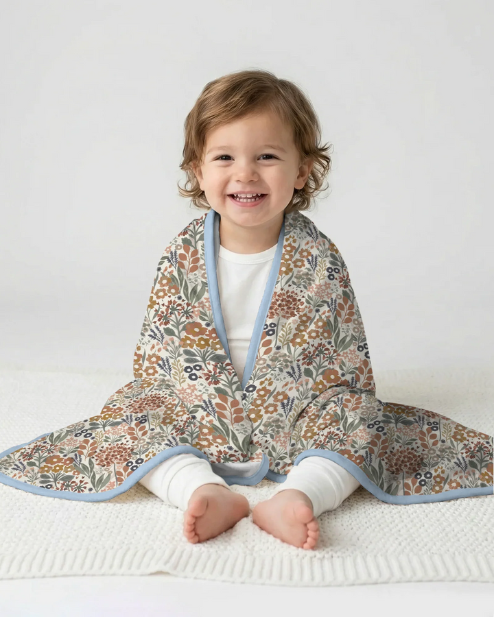 Autumn Meadow Botanicals Bamboo Blanket