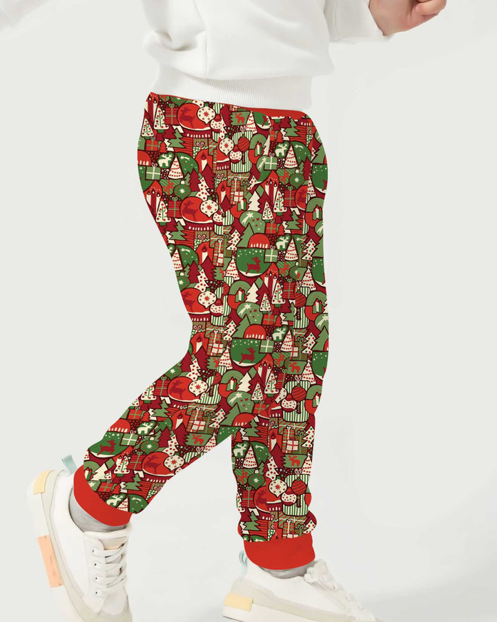 Christmas Time Mosaic Bamboo Jogger