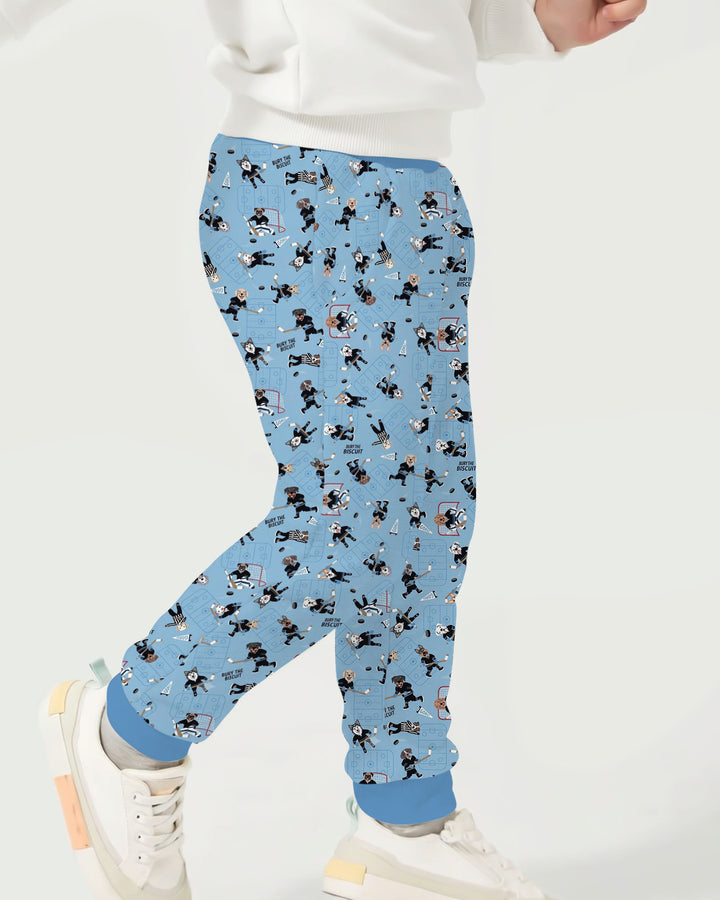 Hockey Dogs - Blue and Black Bamboo Jogger