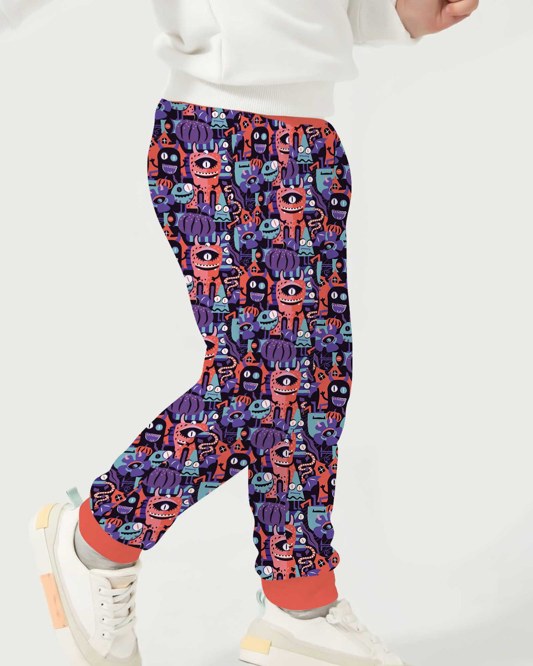 Halloween Multi Eyed Monsters Bamboo Jogger
