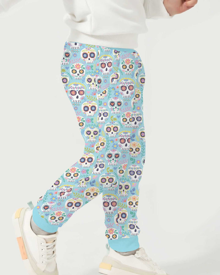 Floral Skull Bamboo Jogger