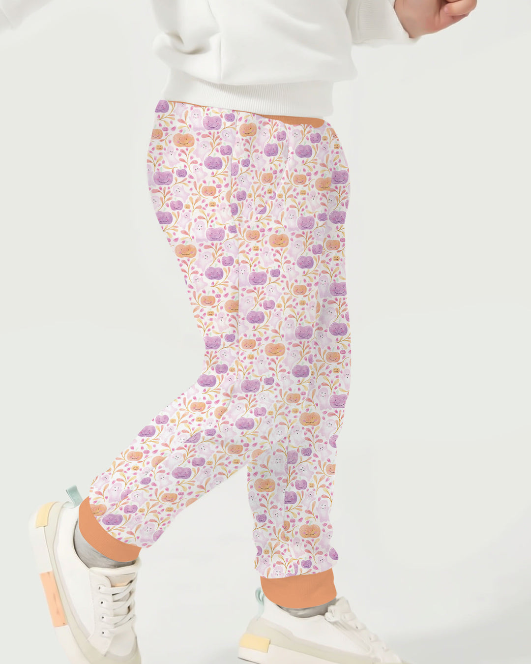 Pastel Pumpkins and Ghosts Bamboo Jogger
