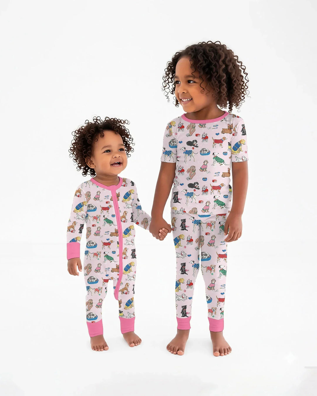 Zweiteiliges, kurzärmliges Pyjama-Set mit Marienkäfern
