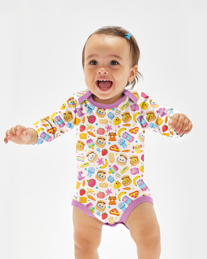 Gerippte Babykleidung mit individuellem Foto - Weich &amp; Skizzenhaft