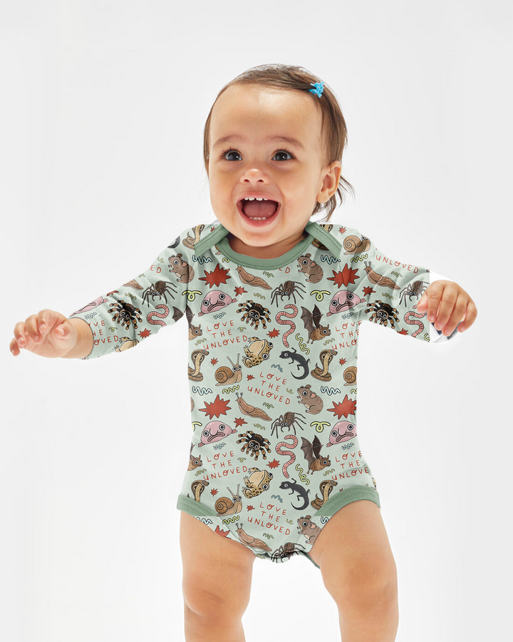 Gerippte Babykleidung mit individuellem Foto - Weich &amp; Skizzenhaft