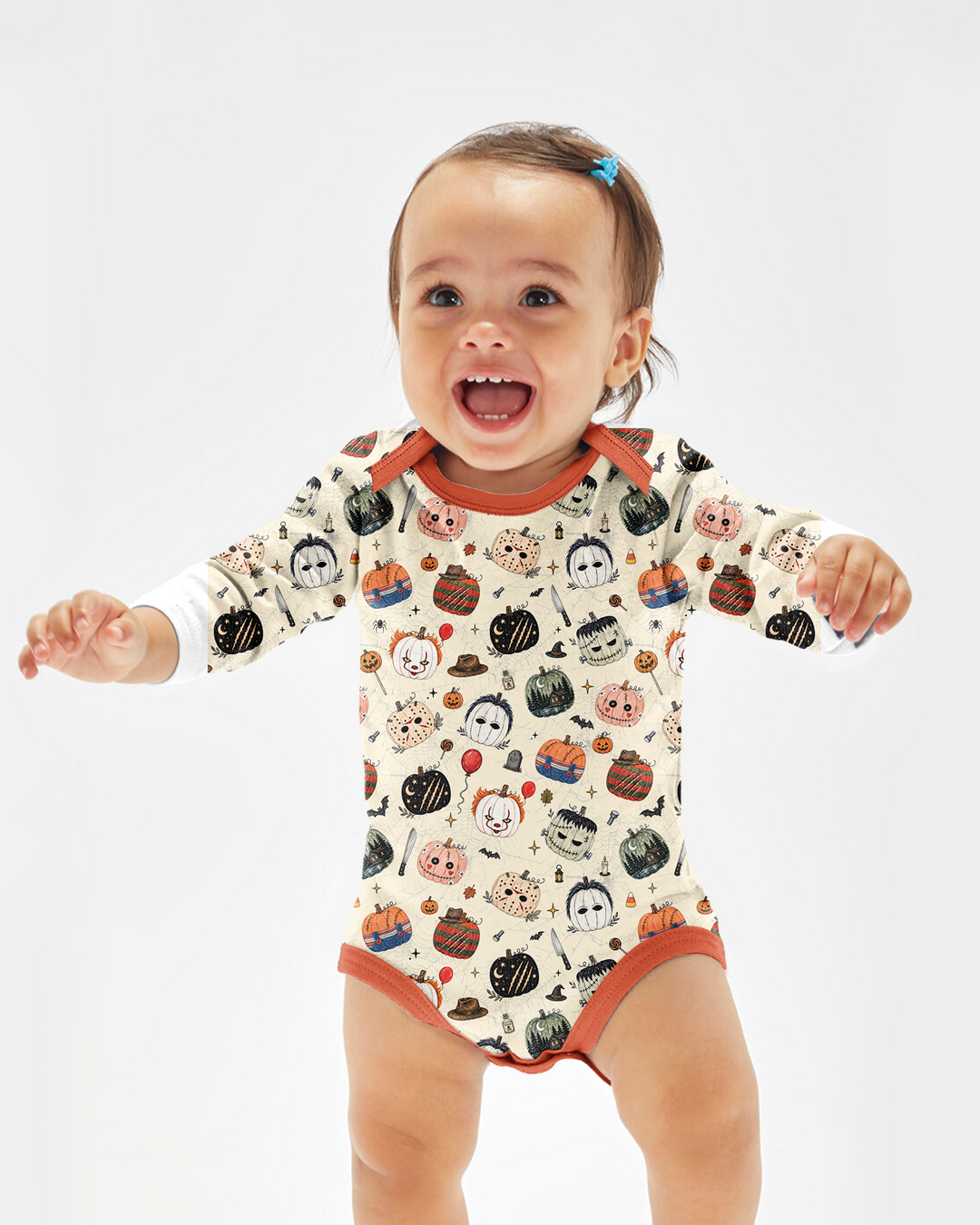Horror Movie Pumpkins Bamboo Bodysuit