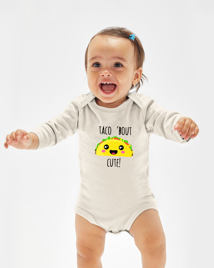 Taco 'Bout Cute Funny Taco Baby Bamboo Bodysuit
