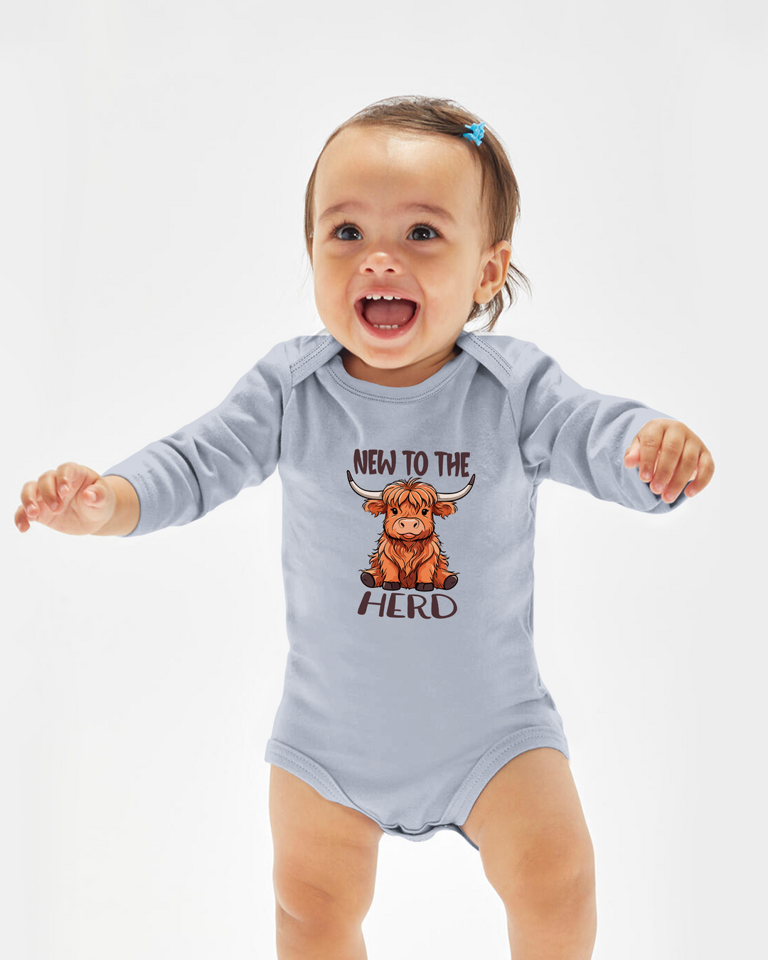 New to the Herd Highland Cow Baby Bamboo Bodysuit