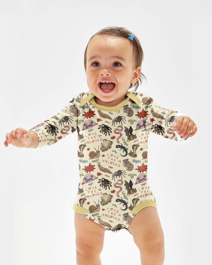 Gerippte Babykleidung mit individuellem Foto - Weich &amp; Skizzenhaft