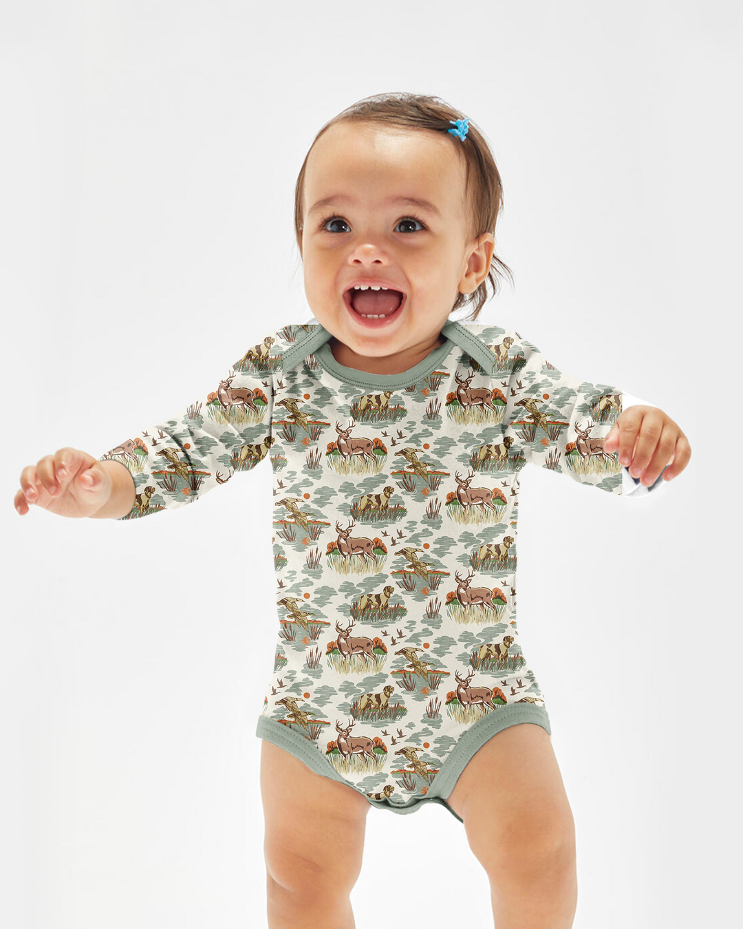 Gerippte Babykleidung mit individuellem Foto - Weich &amp; Skizzenhaft