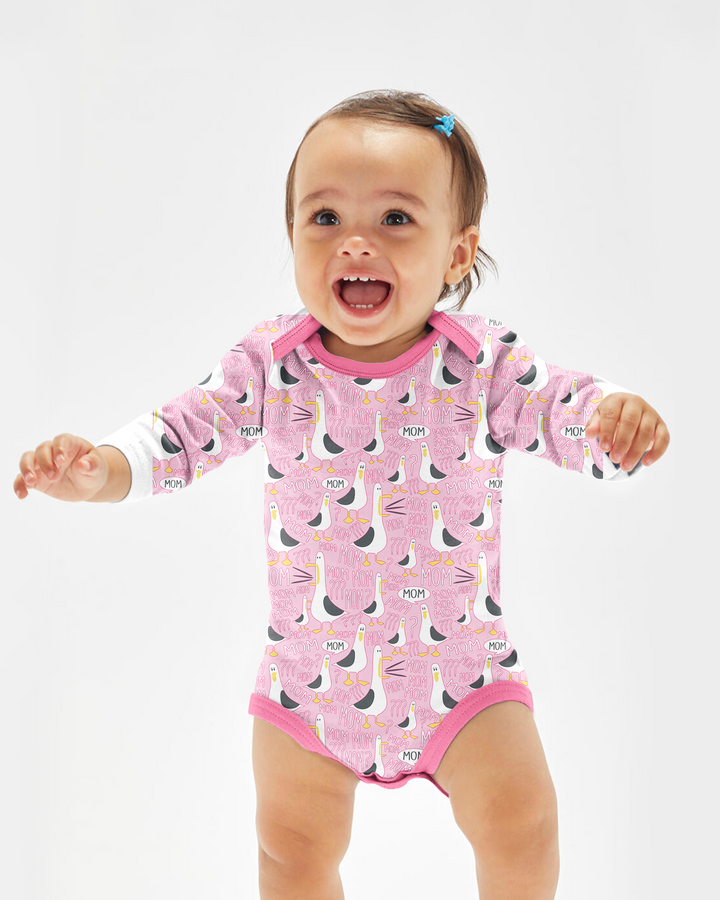 Gerippte Babykleidung mit individuellem Foto - Weich &amp; Skizzenhaft