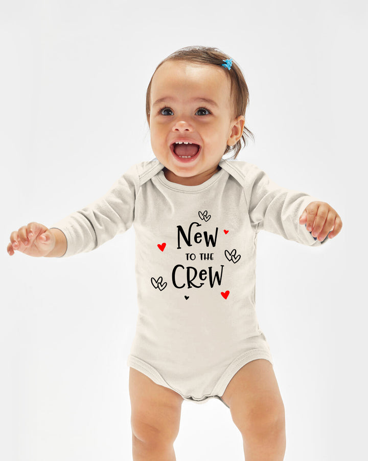 New to the Crew Baby Announcement Bamboo Bodysuit