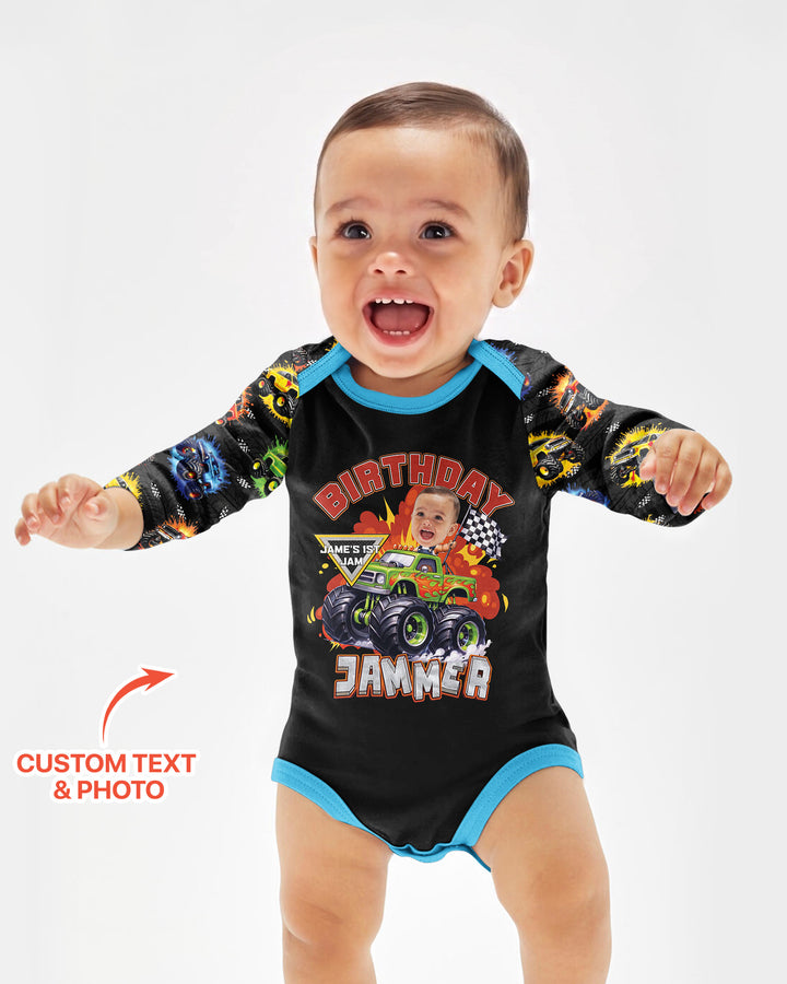 Birthday Truck Rally Bamboo Bodysuit
