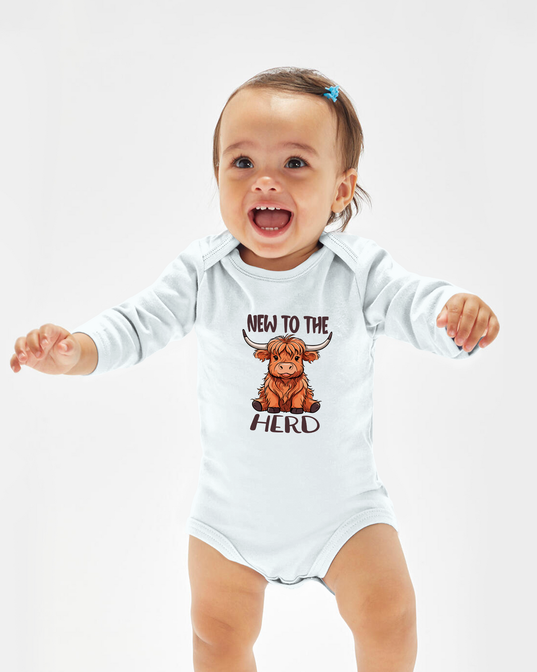 New to the Herd Highland Cow Baby Bamboo Bodysuit
