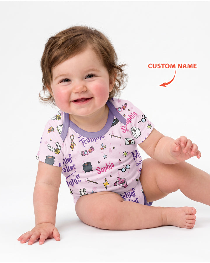 Custom Name Mischief Maker In Training Bamboo Bodysuit