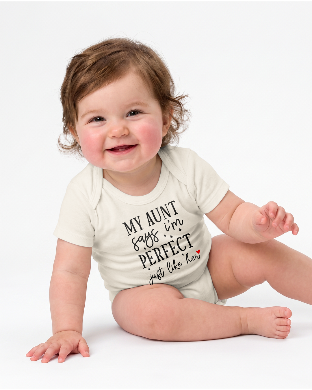 My Aunt Says I'm Perfect Just Like Her Baby Bamboo Bodysuit