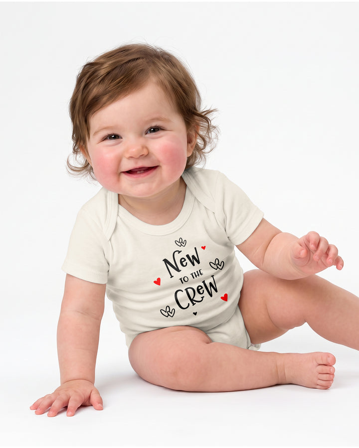 New to the Crew Baby Announcement Bamboo Bodysuit