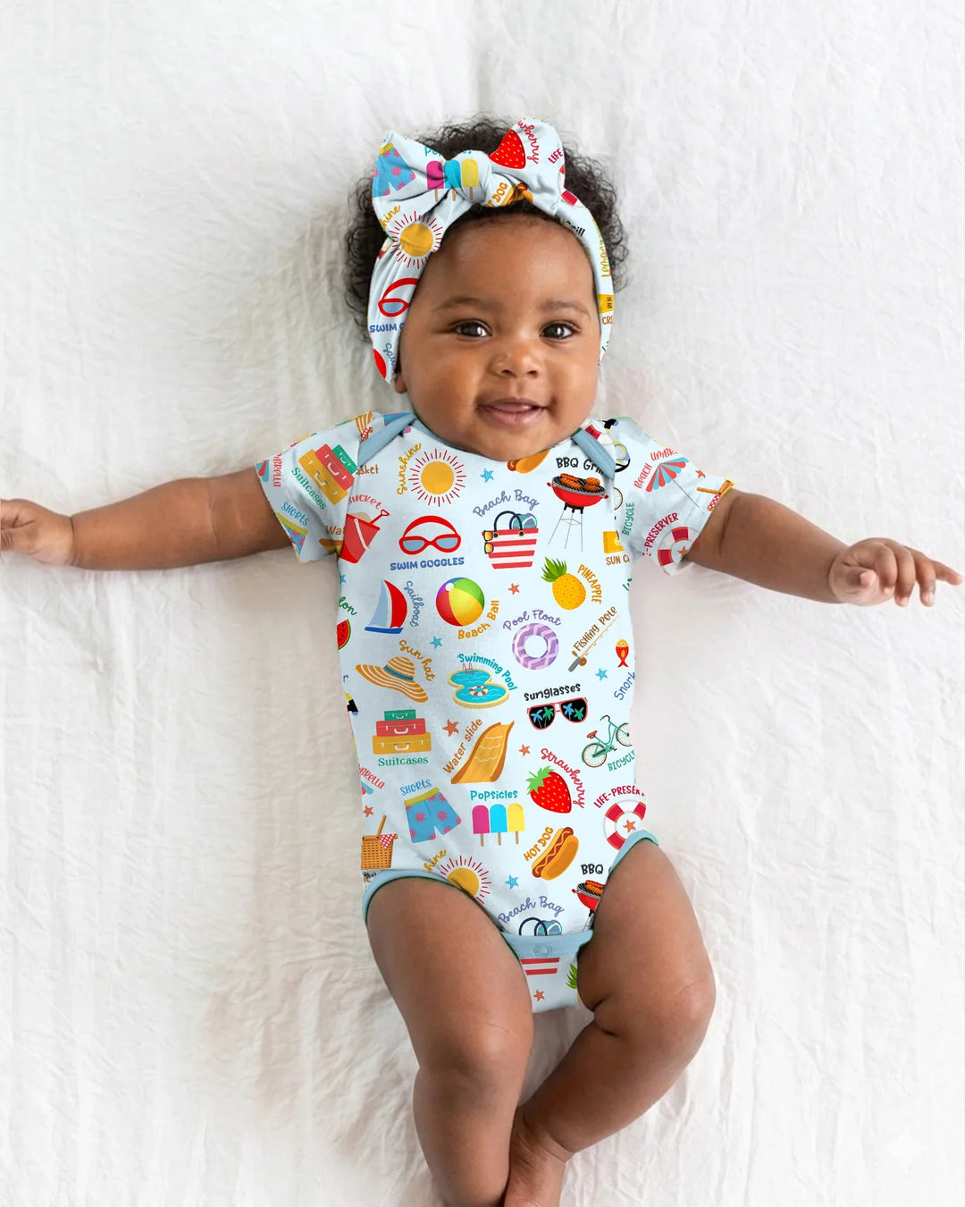 Gerippte Babykleidung mit individuellem Foto - Weich &amp; Skizzenhaft