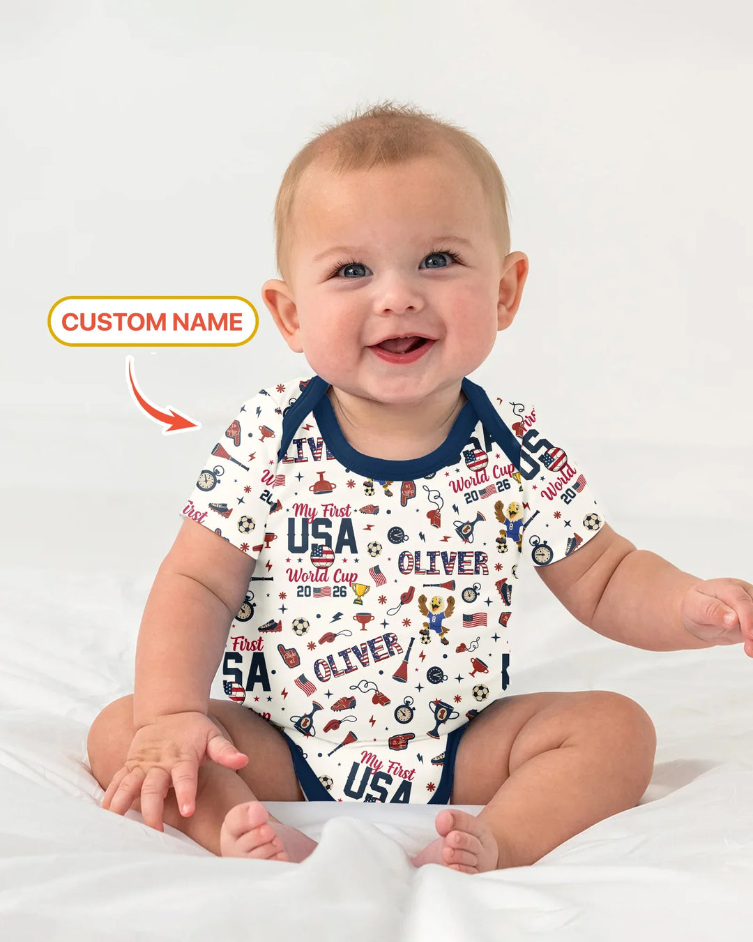 My First Soccer Cup 2026 Bamboo Bodysuit