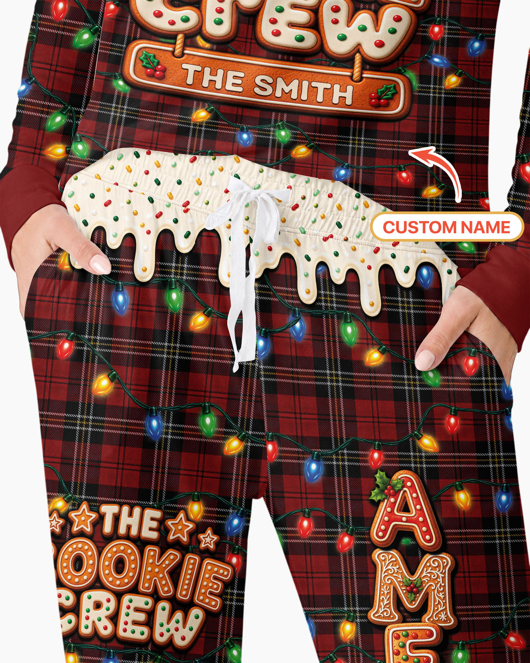 The Cookie Crew Custom Name Bamboo Women Pajama Set