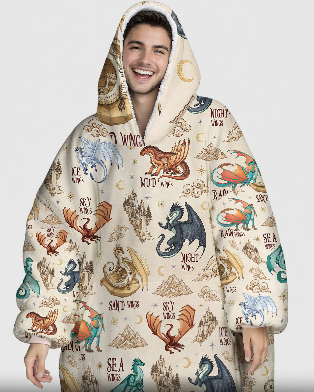 Elemental Dragons Blanket Hoodie