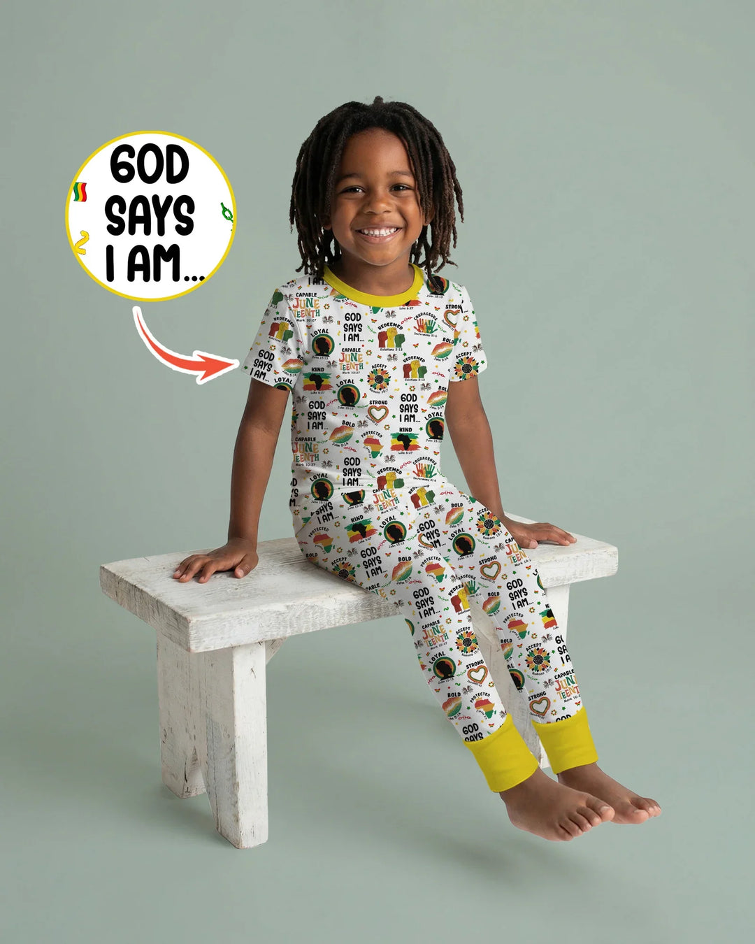 Zweiteiliges, kurzärmliges Pyjama-Set mit Marienkäfern