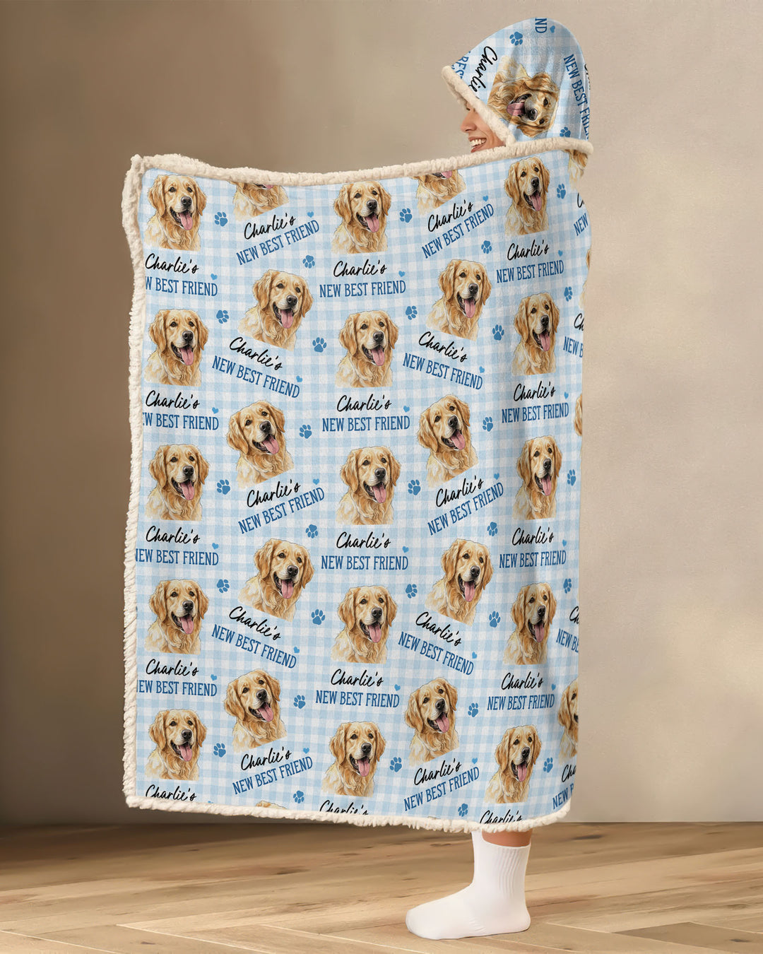 New Best Friend Bamboo Wearable Hooded Blanket