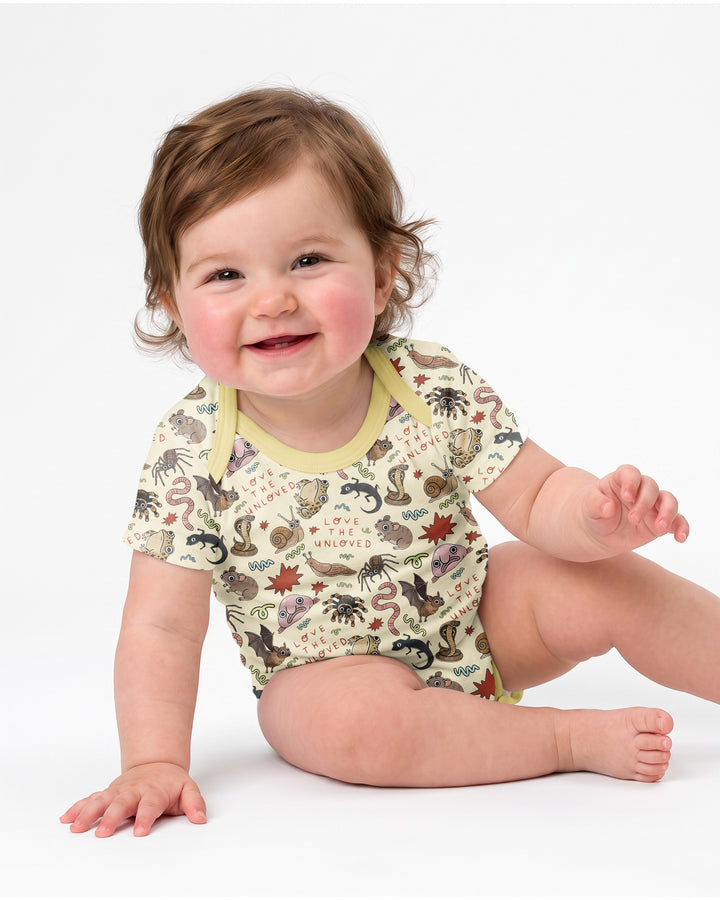 Gerippte Babykleidung mit individuellem Foto - Weich &amp; Skizzenhaft