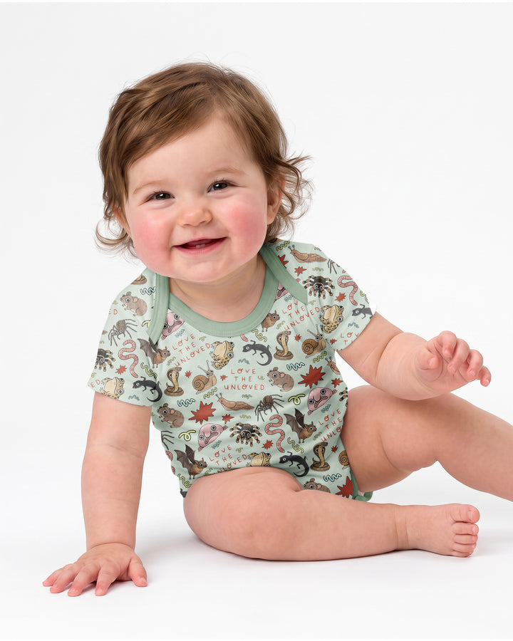 Gerippte Babykleidung mit individuellem Foto - Weich &amp; Skizzenhaft