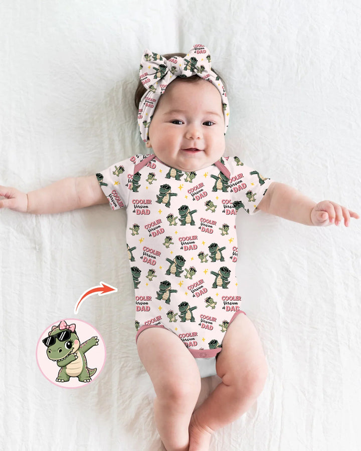 Cool Dino Daddy & Me Matching Bamboo Bodysuit