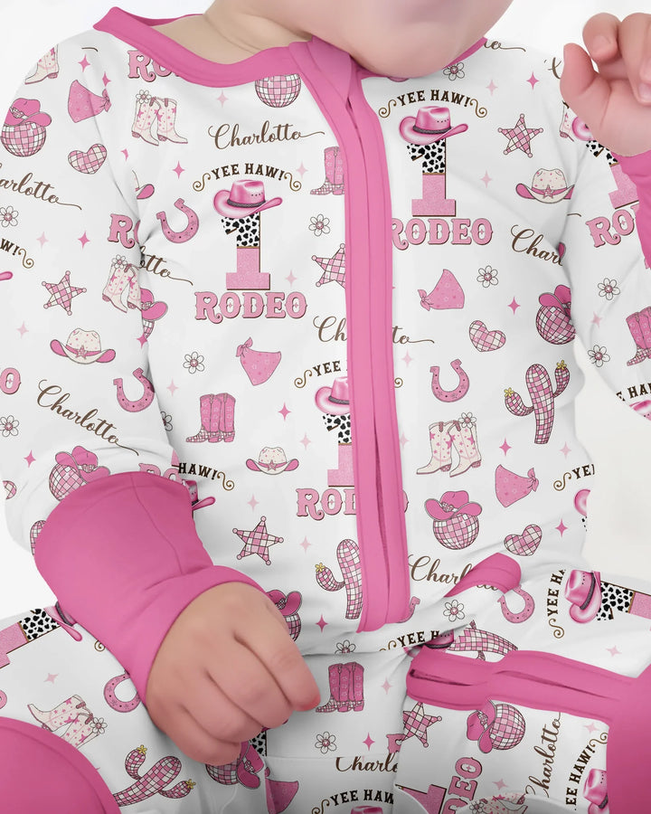 Personalized Birthday Rodeo Bamboo Convertible Zippy