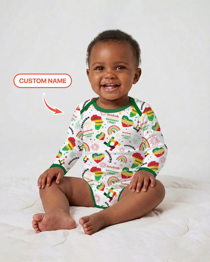 Gerippte Babykleidung mit individuellem Foto - Weich &amp; Skizzenhaft