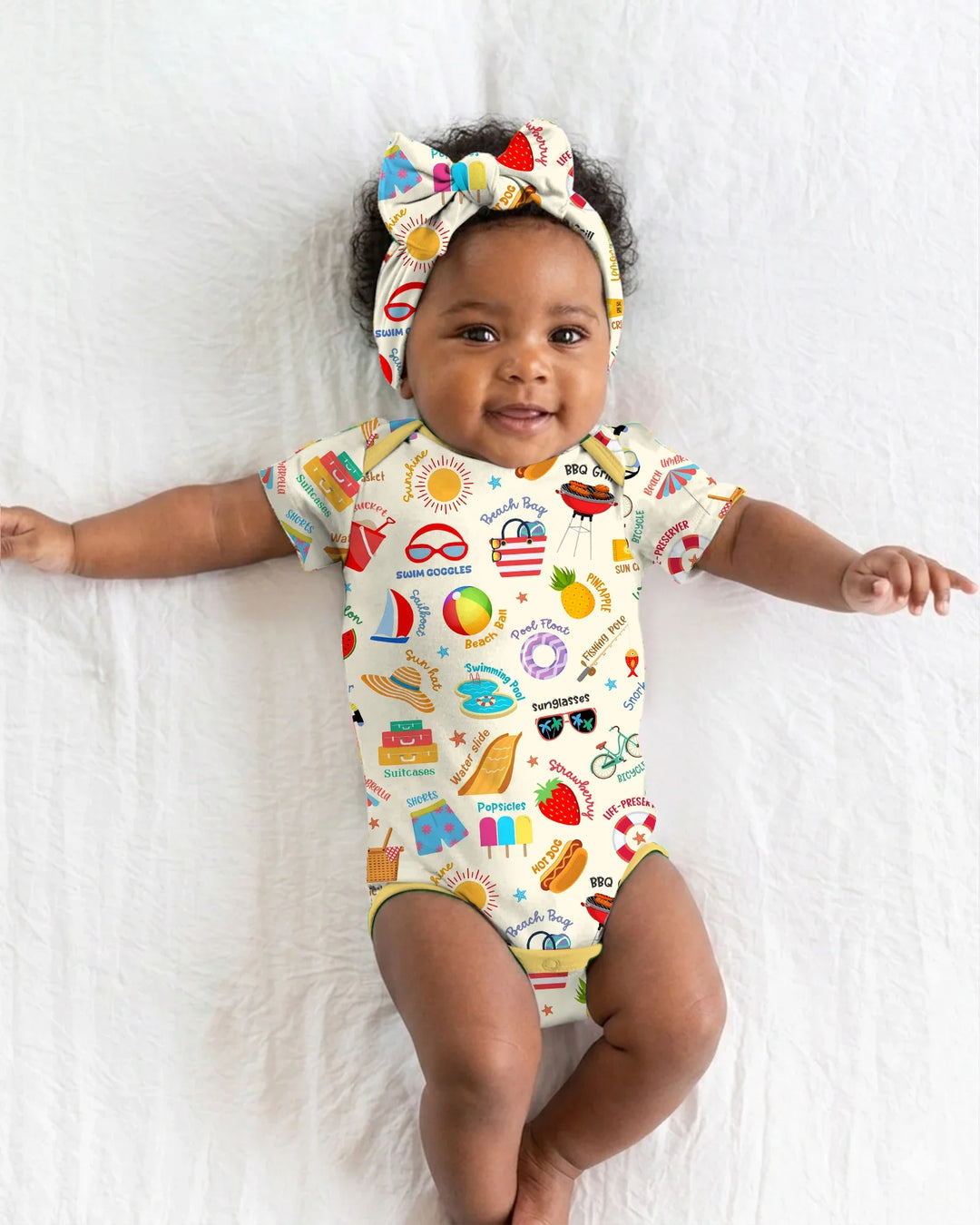 Gerippte Babykleidung mit individuellem Foto - Weich &amp; Skizzenhaft