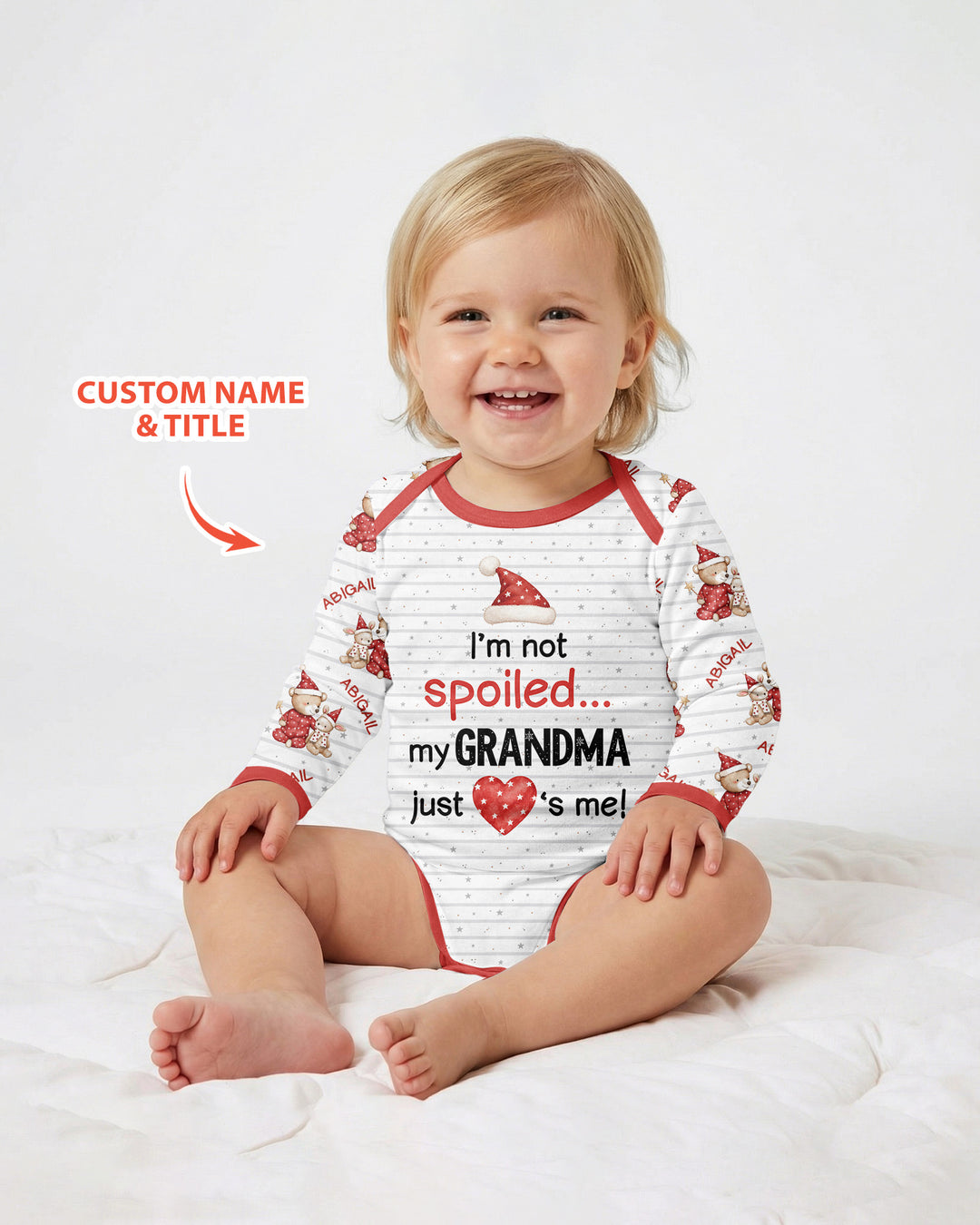 Custom Name I'm Not Spoiled Bamboo Bodysuit
