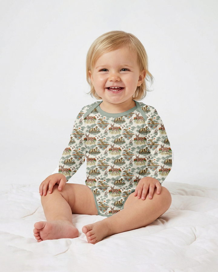 Gerippte Babykleidung mit individuellem Foto - Weich &amp; Skizzenhaft