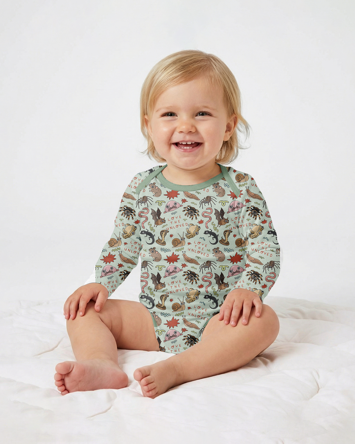 Gerippte Babykleidung mit individuellem Foto - Weich &amp; Skizzenhaft