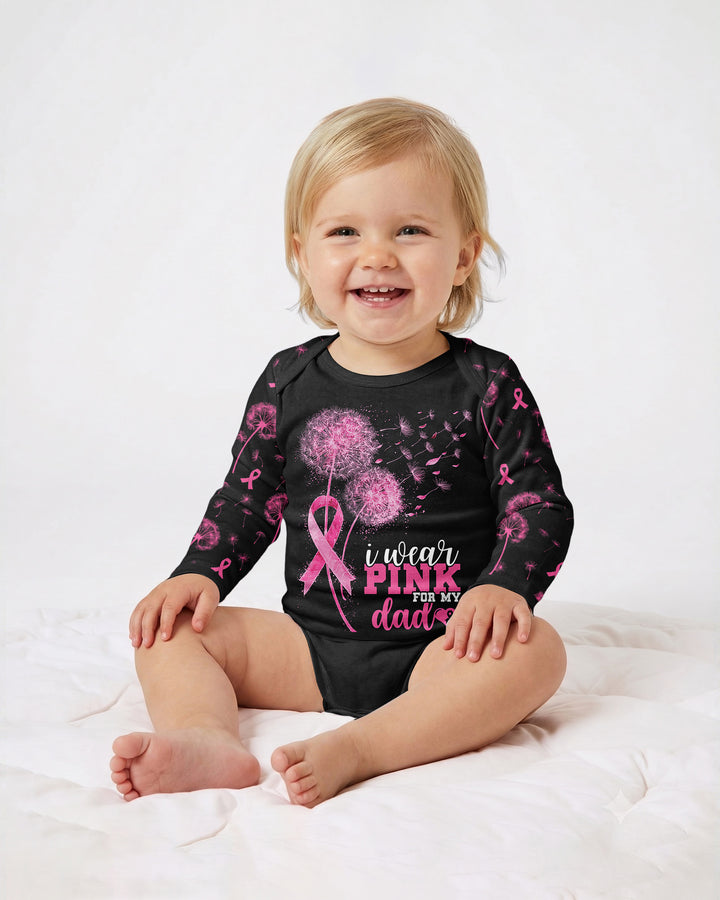 Dandelion Pink For Dad Bamboo Bodysuit