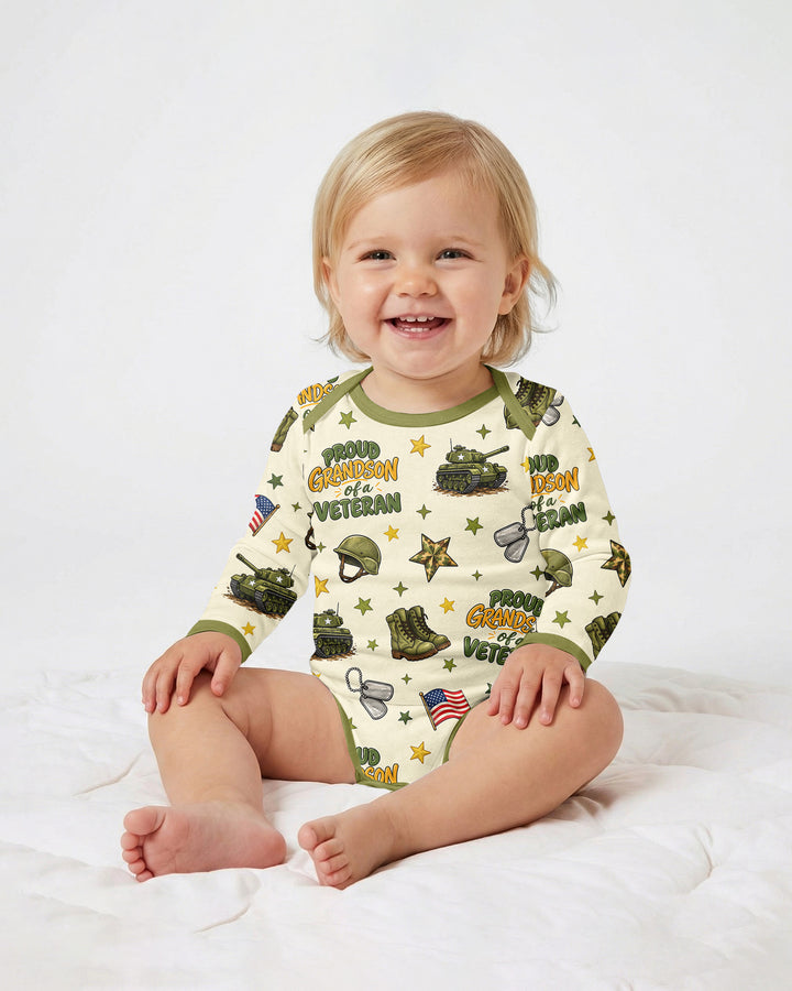 Proud Grandchild Of A Veteran Bamboo Bodysuit